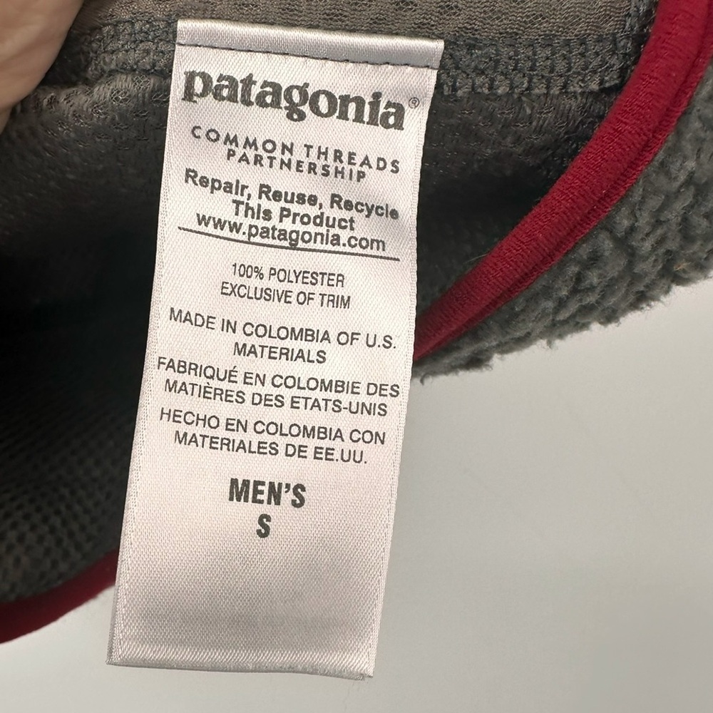 Patagonia Retro X Fleece Vest Mens Small Forge Grey Deep Pile High Pile | E013 - Picture 4 of 5
